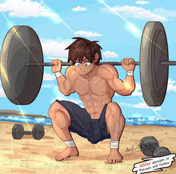 Exercises on beach 9