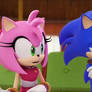 Sonic and Amy (sonic boom)