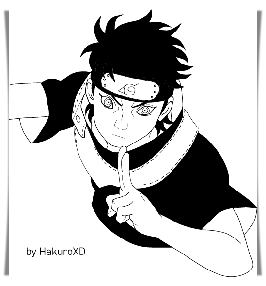 Drawing Shisui Uchiha [Black Mangekyou Sharingan] Artist-@ochrefox