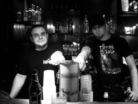 two bartenders