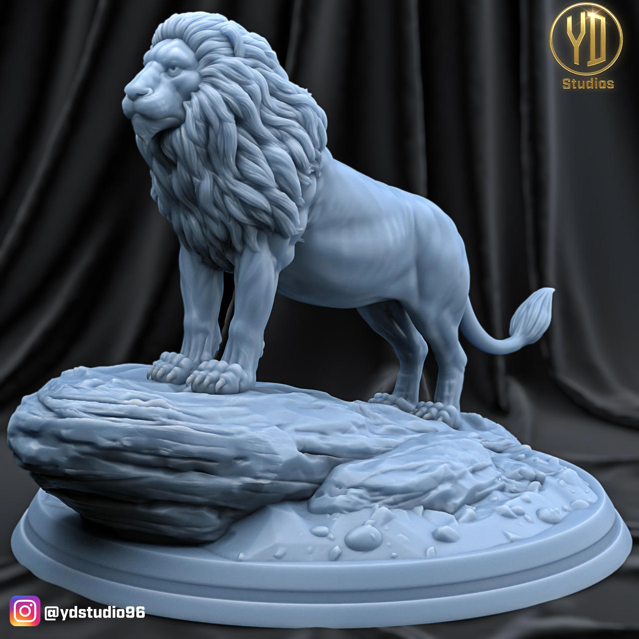 Lion 3d print model by YDSTUDIO on DeviantArt
