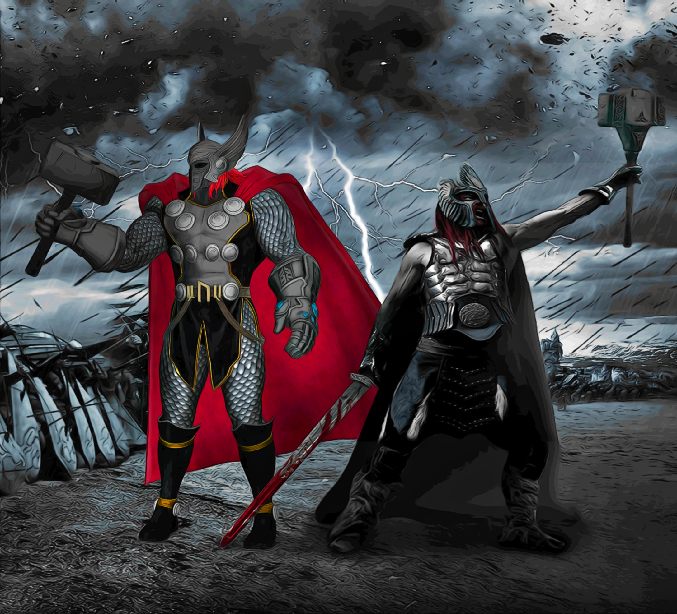 Thor - God of War by Dark-Rider28 on DeviantArt
