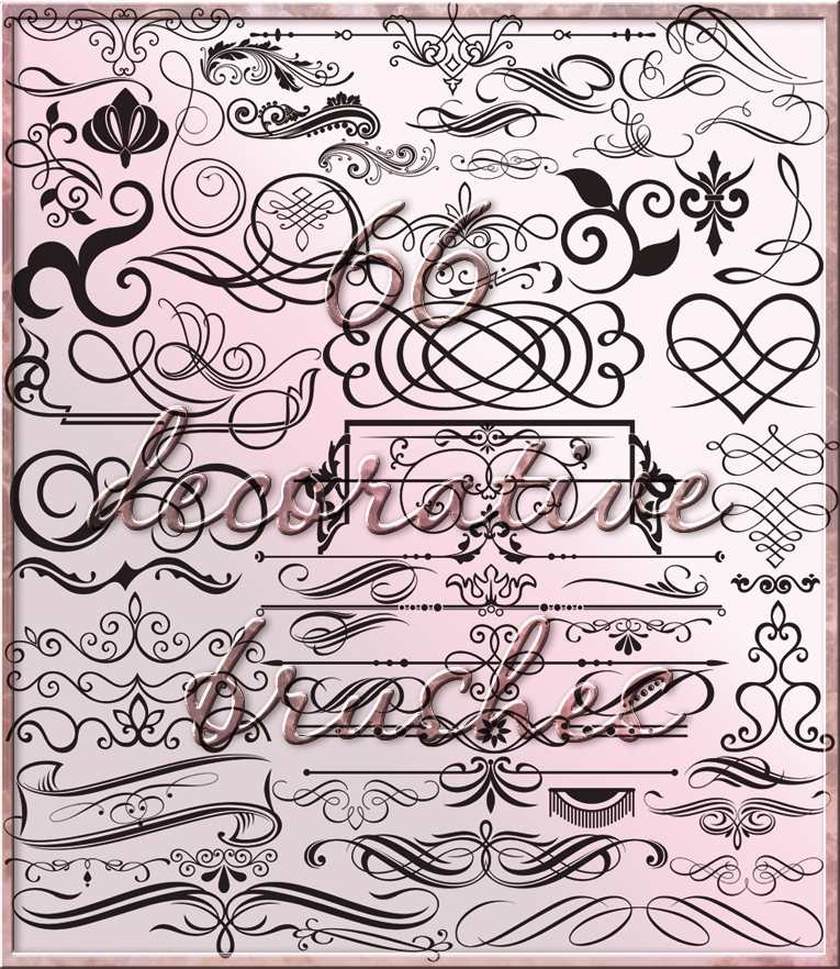 66 decorative brushes