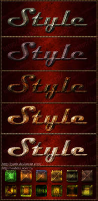 Styles for Photoshop Metal and Stone 2