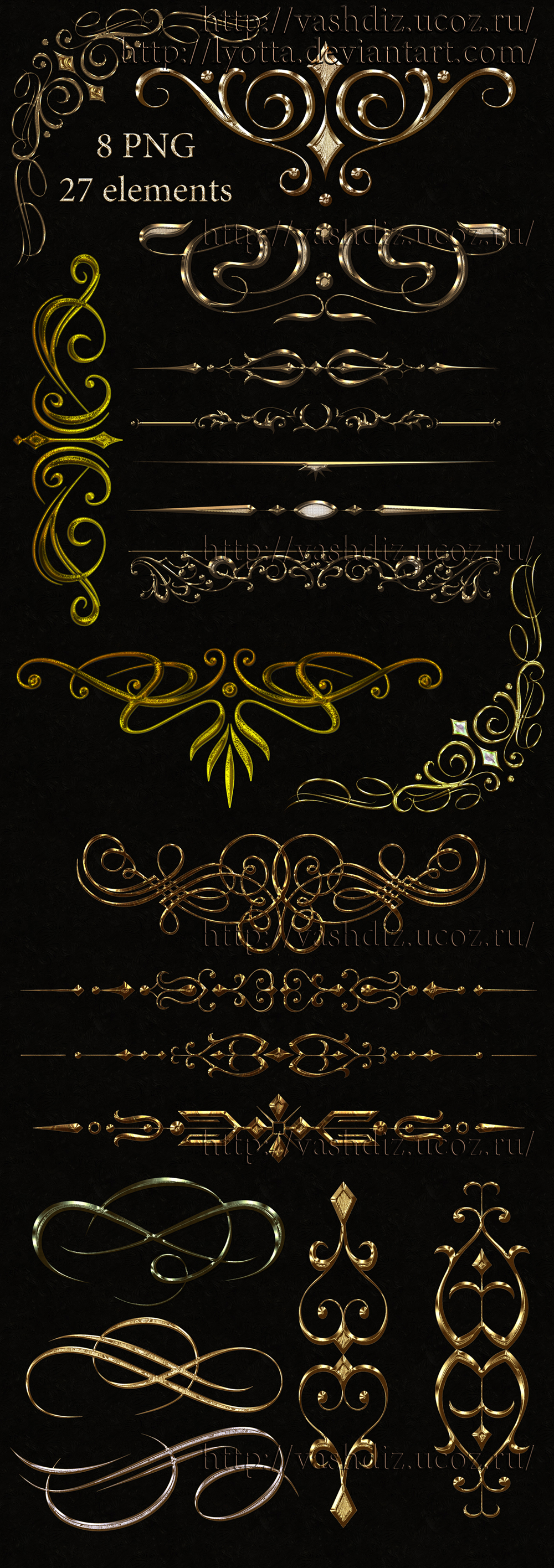 Deviantart Layer Style Golden Golden decorations by Lyotta on DeviantArt