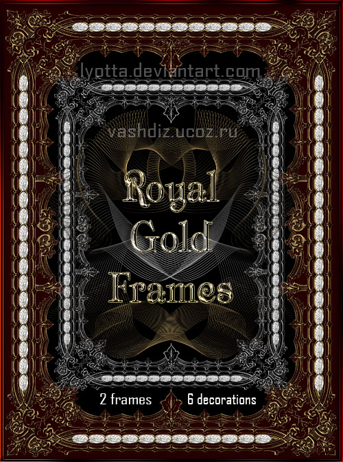 Golden royal frames