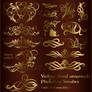 Vintage floral ornament photoshop brushes