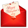 Celebratory envelope Happy Valentine's day!