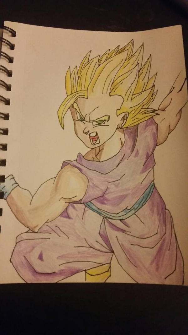 Gohan Writing Gohan Drawing by Limit-Breaker13 on DeviantArt