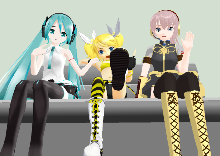 MMD - Besties by YellowDesuCake on DeviantArt