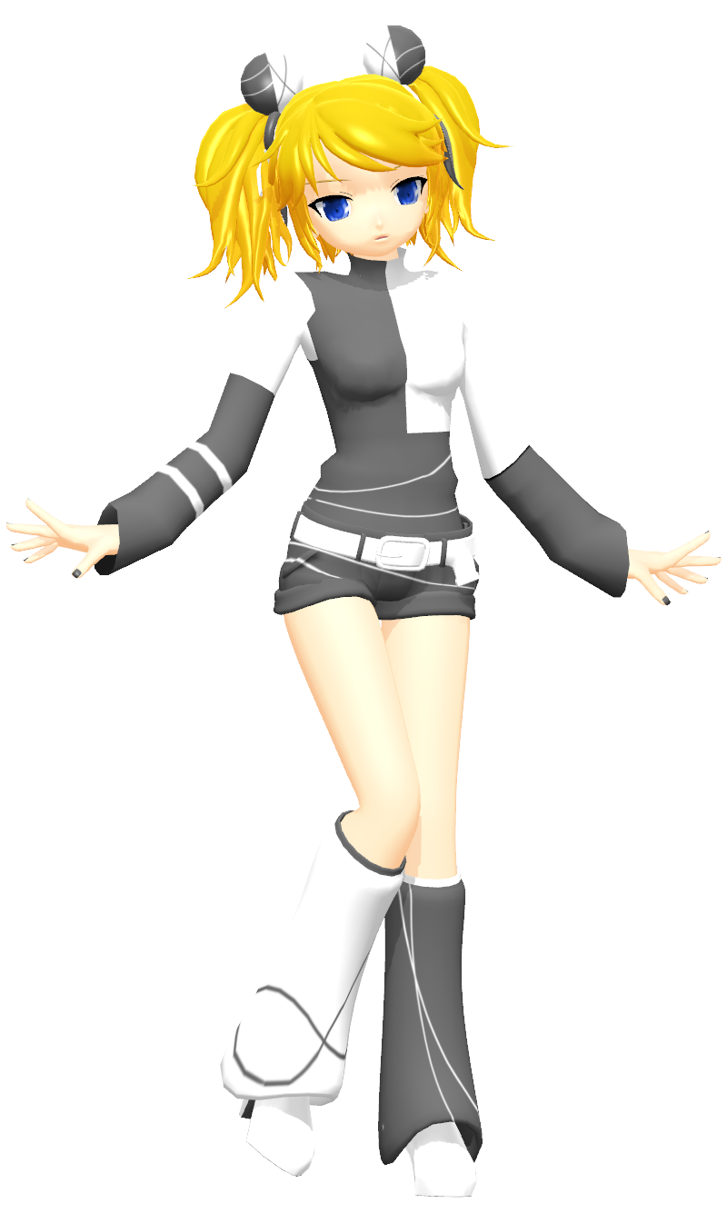 MMD - Conflict Rin by YellowDesuCake on DeviantArt