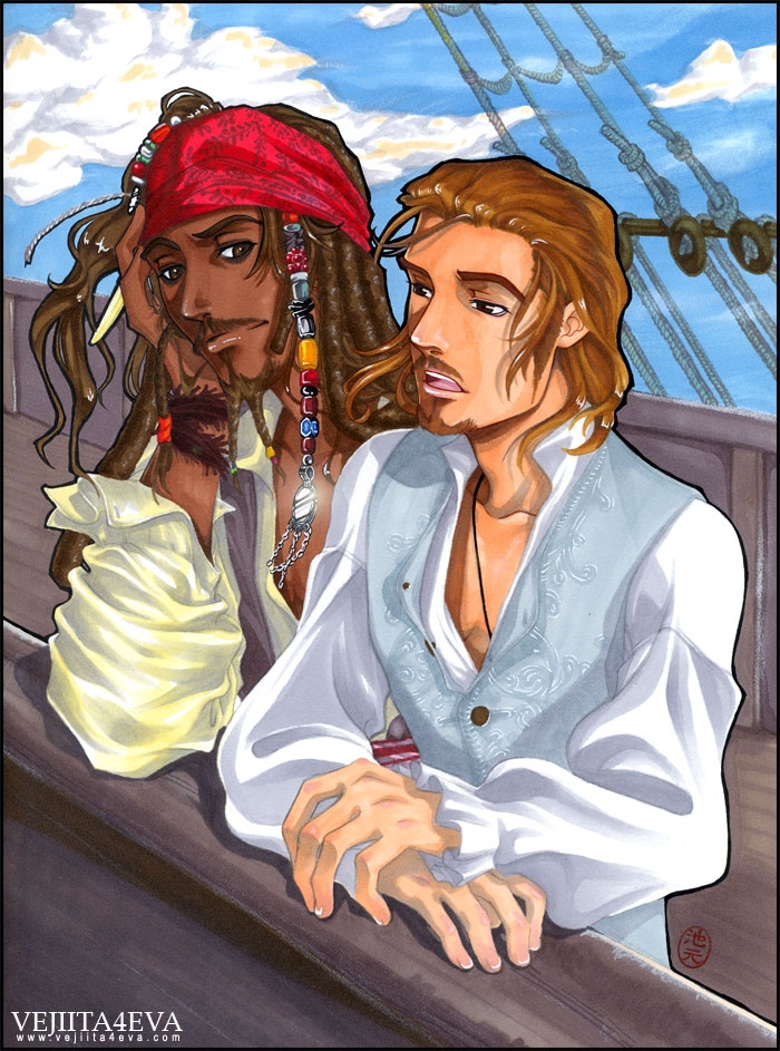 Jack and Will on the high seas