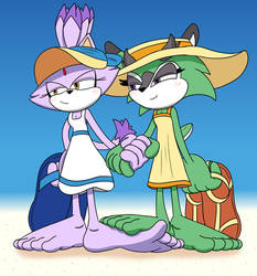 Blaze x Clove summer fun footsie