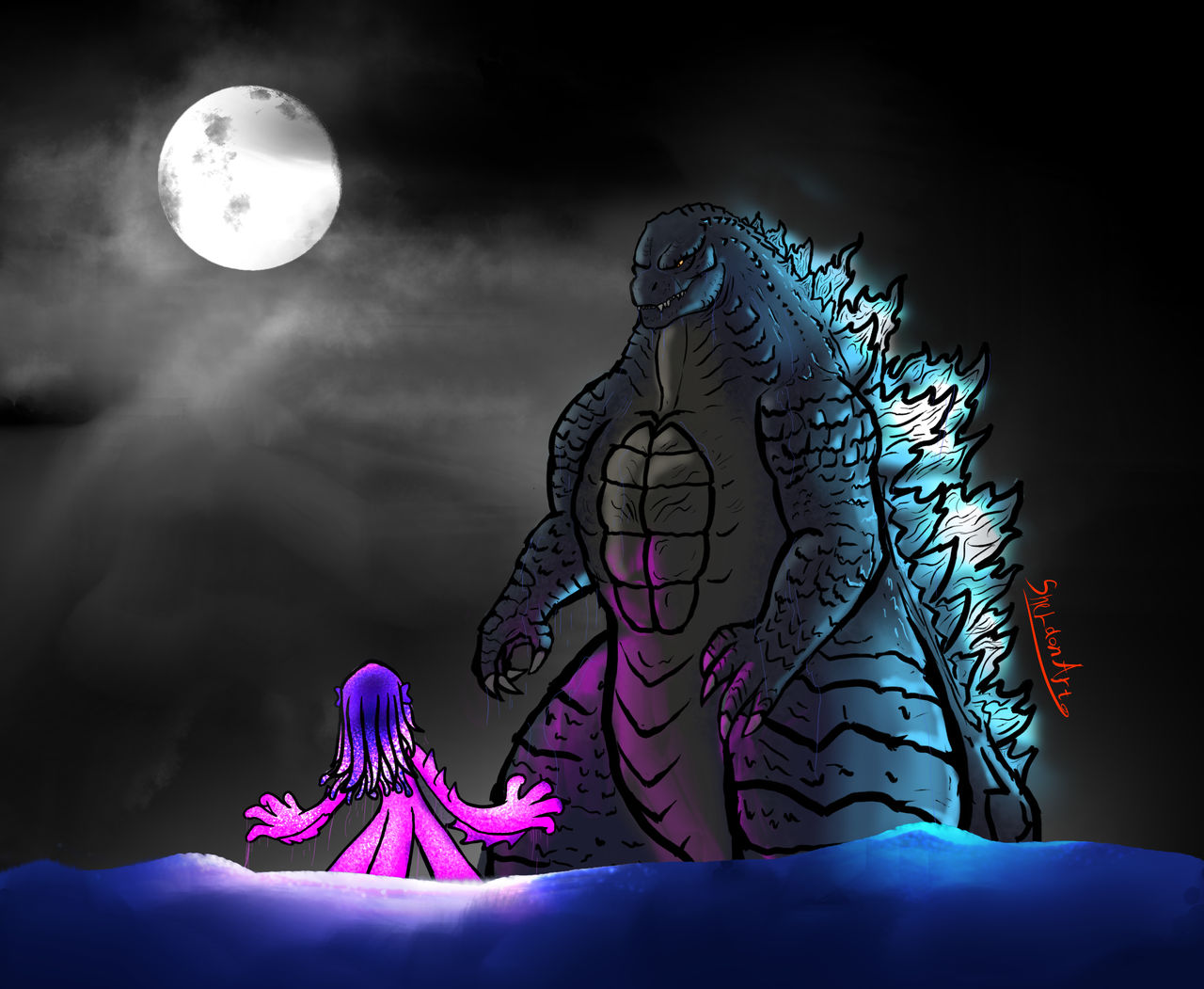 Godzilla meet Ruby Gillman by SheldonArt on DeviantArt