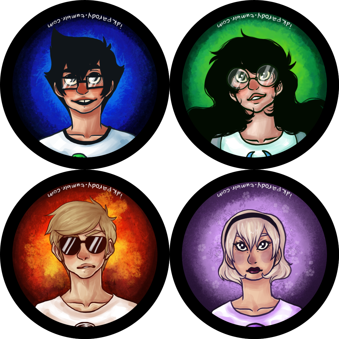 homestuck buttons set 4