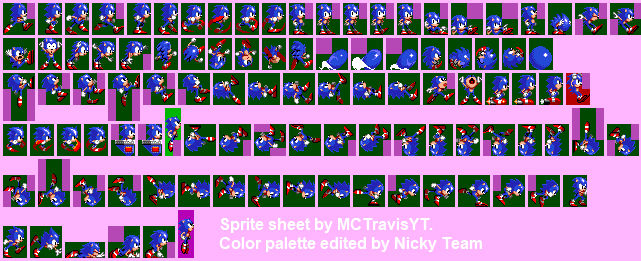 Sonic Mania Rigged Sprites Version 2 (reupload) by SuperGoku809 on