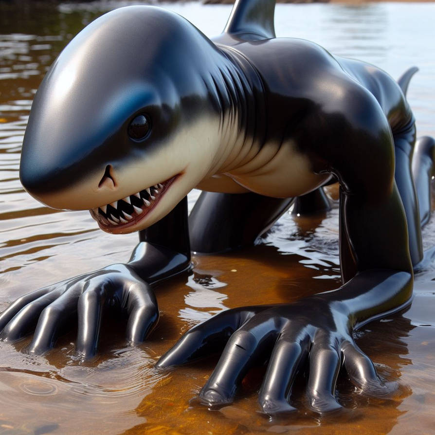 Pool Rope Creature Add some handles and you've got a pool toy by slickskin on DeviantArt