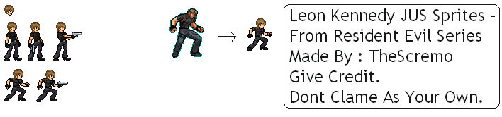 Leon Sprites - Resident Evil JUS