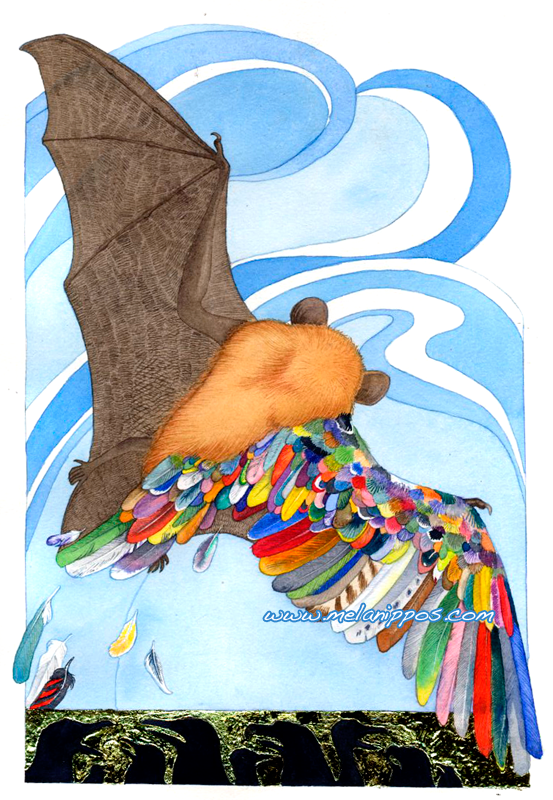 Bat and the rainbow by melanippos