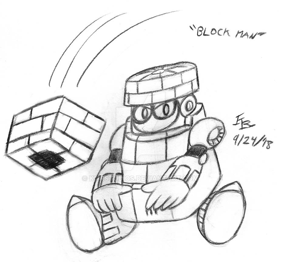 Simple Block Man Block Man by KMRStudios on DeviantArt