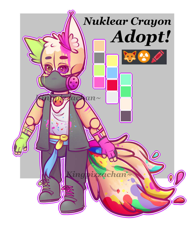Nuclear Crayon AdoptCLOSED by Kingpizzachan on DeviantArt