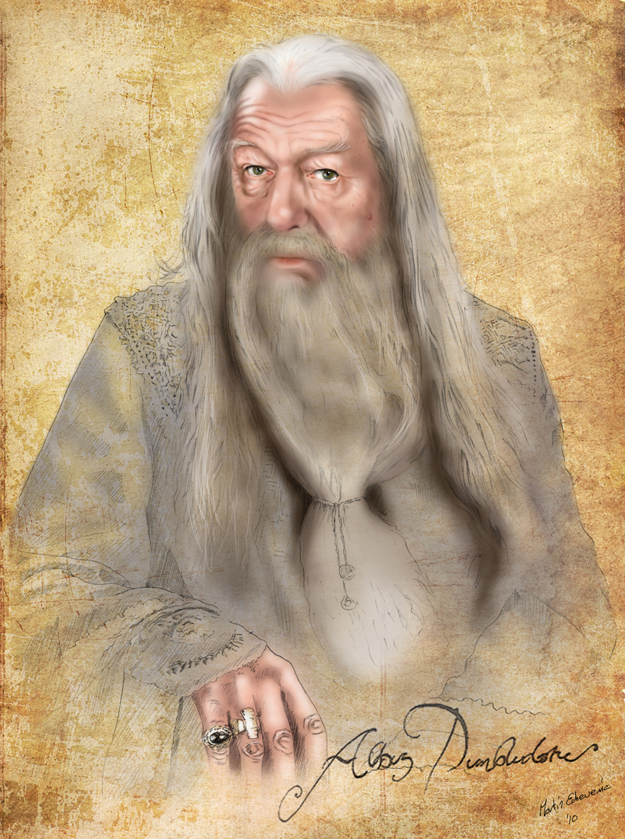 Harry Potter professor Dumbledore portrait