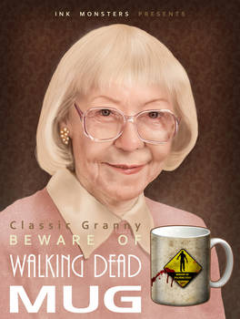 Beware of Walking Dead Granny mug