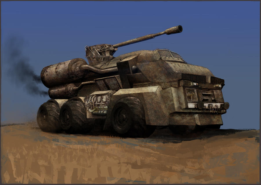 post apocalyptic war vehicle by WillWarburton