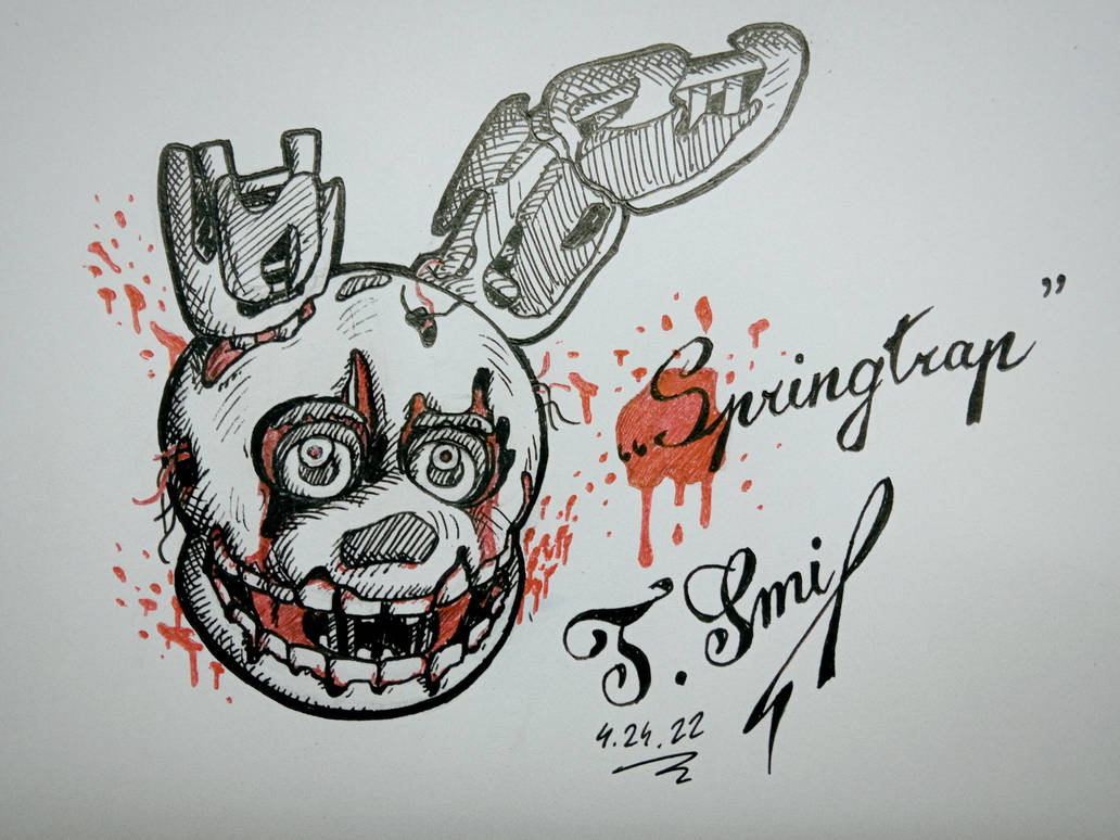 Springtrap head by C00kieS0up on DeviantArt