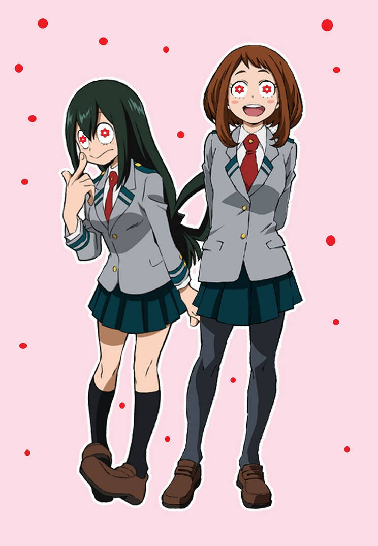 Ochako and Tsuyu controlled by Alien Spores! by HypnolordX on DeviantArt