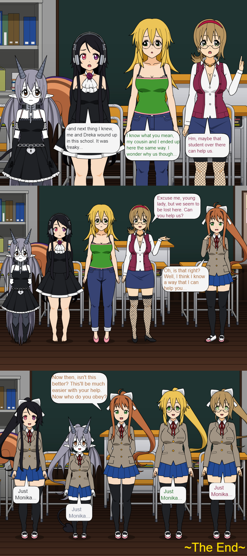 Doki-Doki Literature Club! : All Characters by cimokudo on DeviantArt