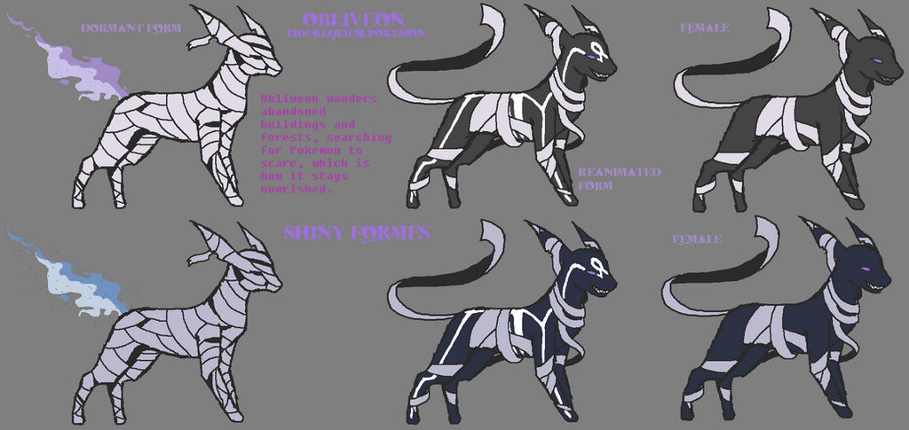 Ghost Type Eevee Evolution  Descreon (Shiny Form) by HalfafanD on  DeviantArt