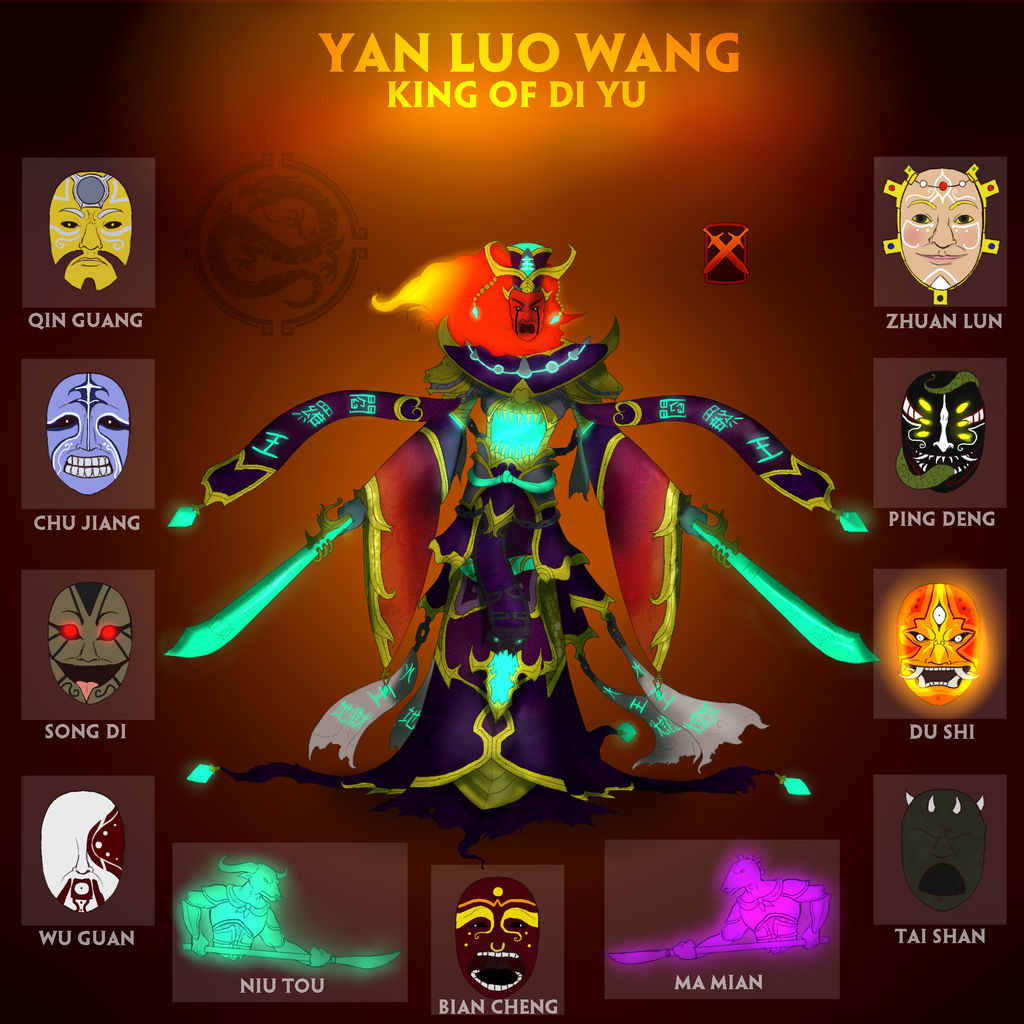 Yanluo Smite Concept - Yan Luo Wang, King of Di Yu by Kaiology on DeviantArt