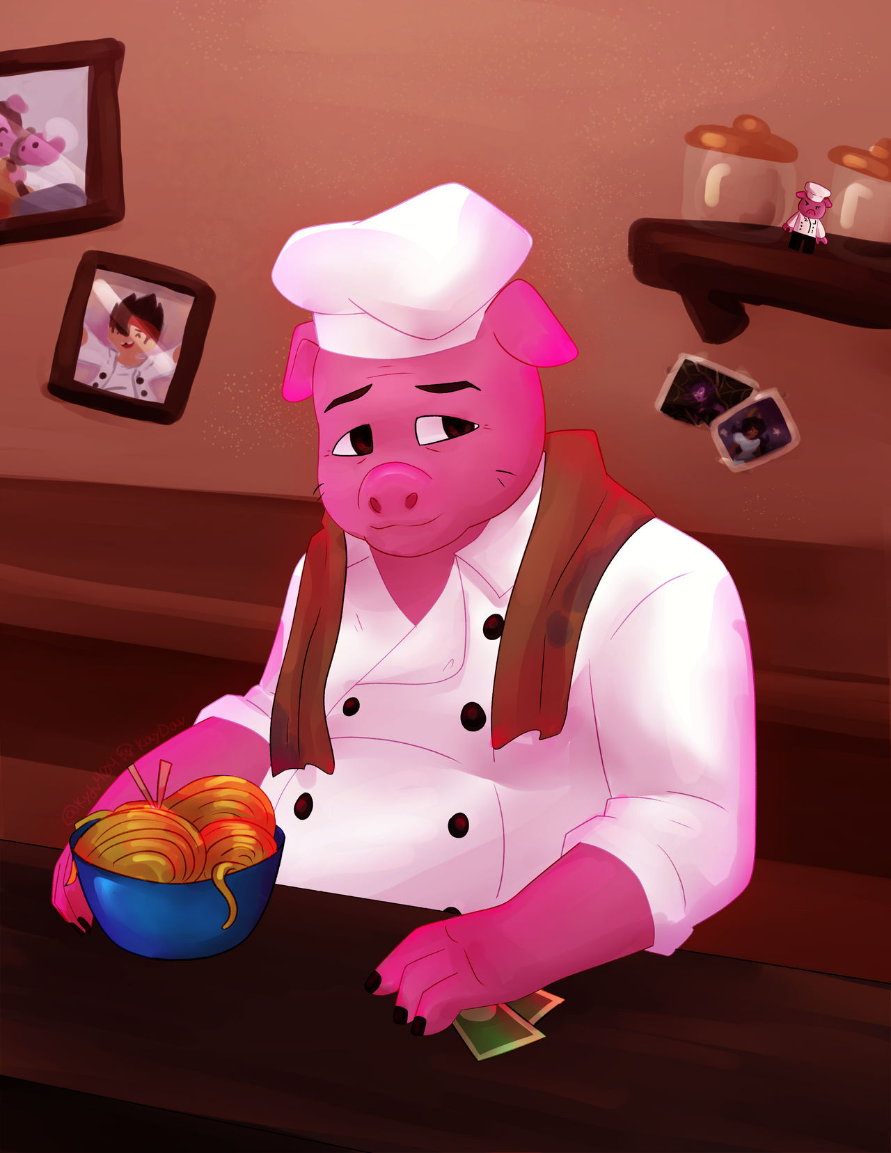Pigsy, noodle chef by KyDv404 on DeviantArt