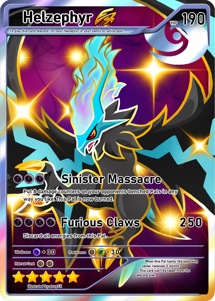 Palworld Trading Card - Helzephyr by strupEX on DeviantArt