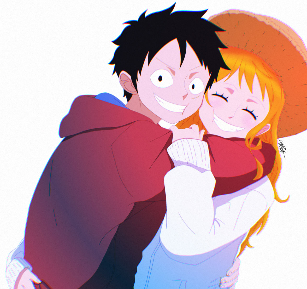 Luffy And Nami By Agustyeka On DeviantArt luffy-and-nami-by-agustyeka-on-deviantart