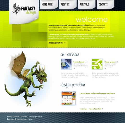 Web layout psd html FREE :14