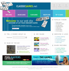 Games layout psd html FREE:5