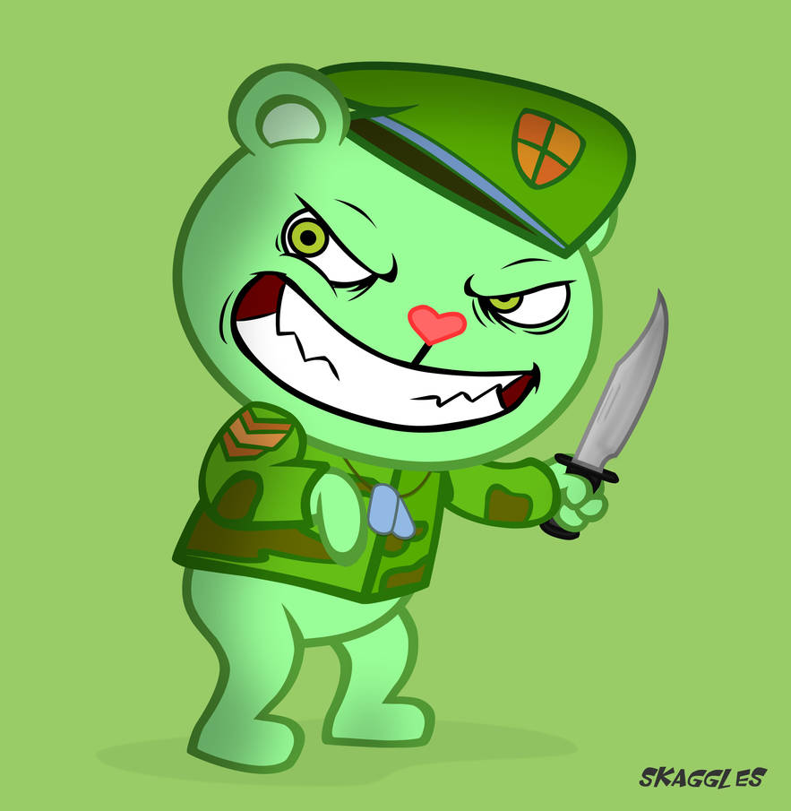 Flippy's got a knife! by Skaggles on DeviantArt