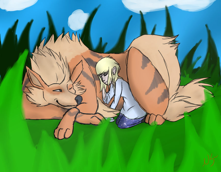 .:Arcanine and Lia:.