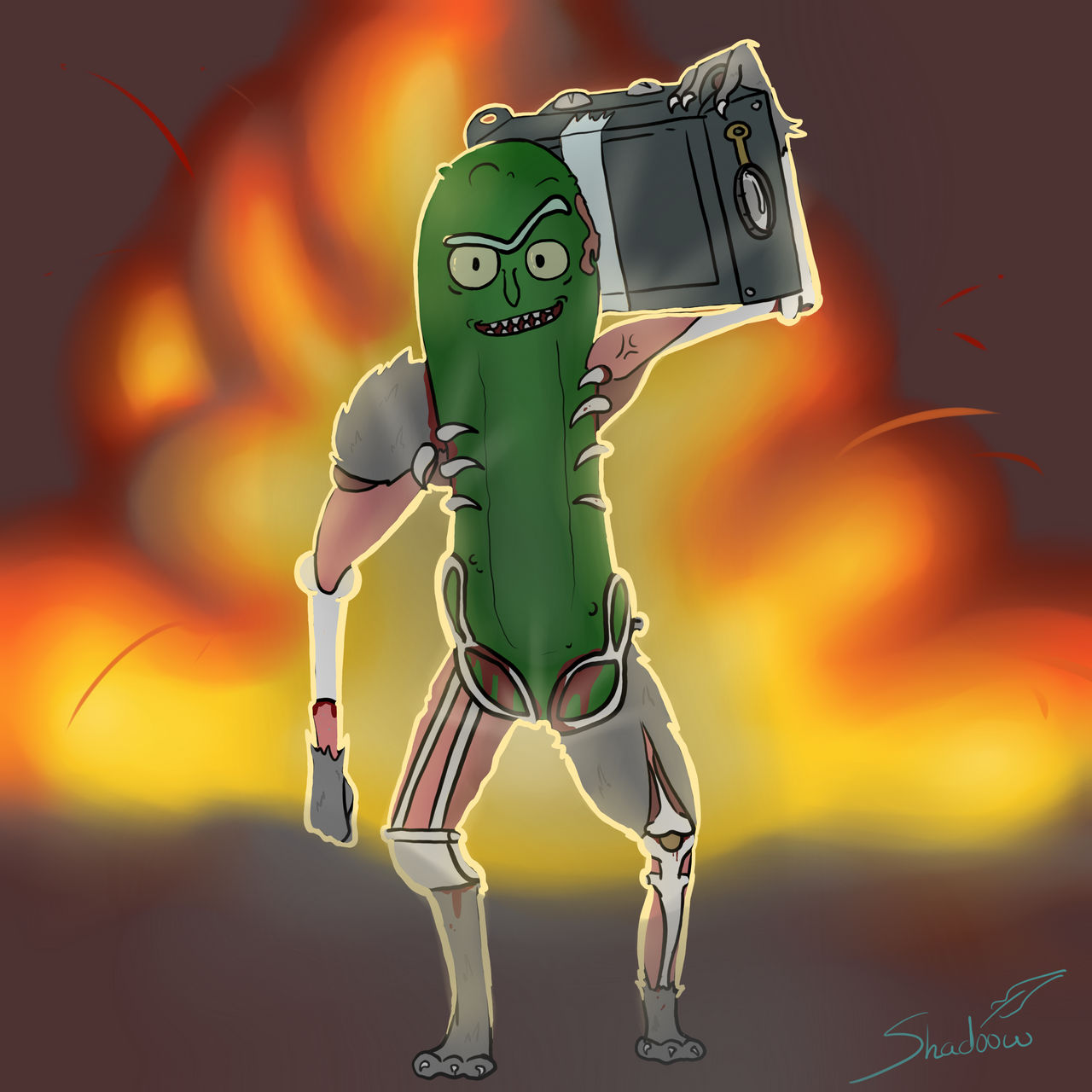 Pickle Rick Reeee Pickles Rick ! by Shad00wsan on DeviantArt