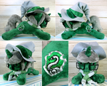 Slytherin Pony Plushie Commission by Featherpaw14