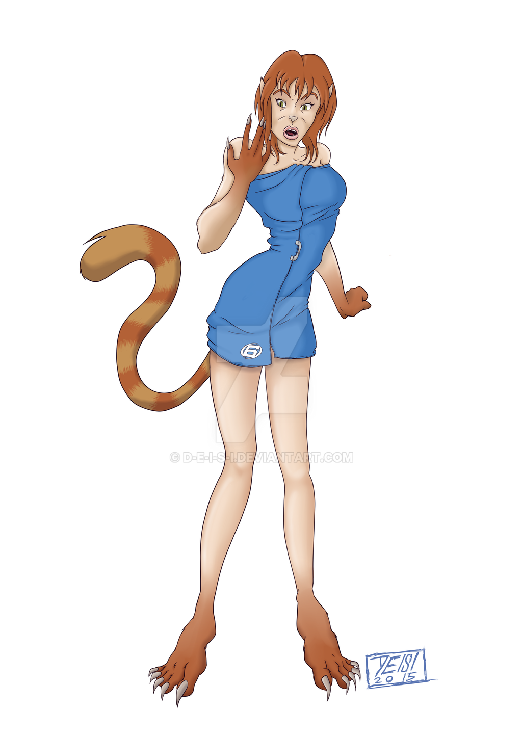 Commission - April - cat transformation by D-E-I-S-I on.