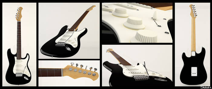 Electric Guitar HQ Renders (3D)