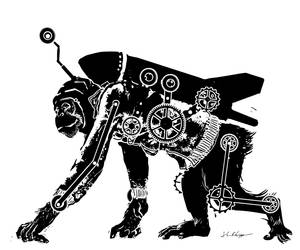 Steampunk Chimpanzee