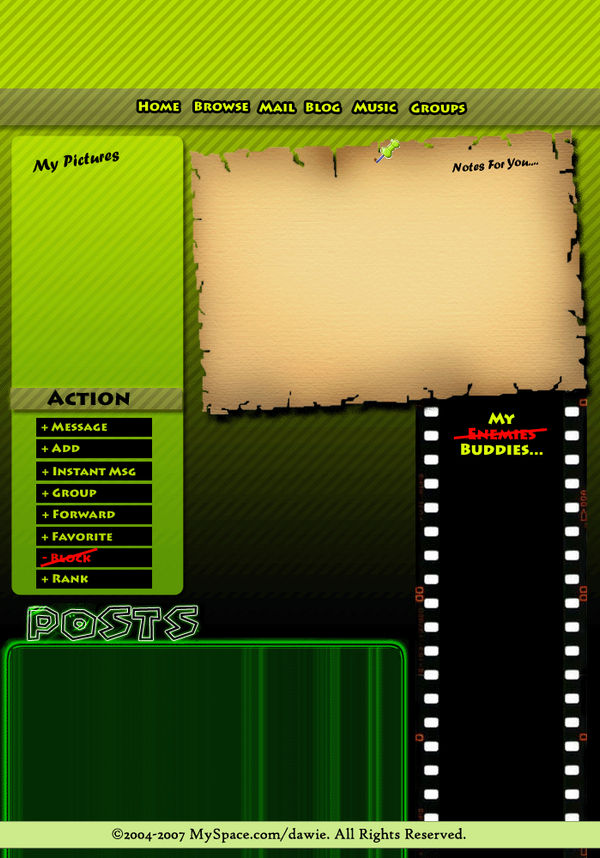 myspace layout - greenpeace by gylerz on DeviantArt