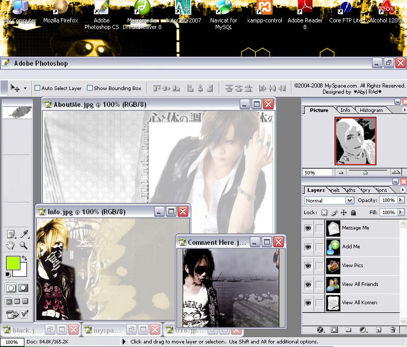 myspace layout - photoshop 2 by gylerz on DeviantArt