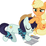 MLP Vector -Coloratura and Applejack (Rarajack) #2