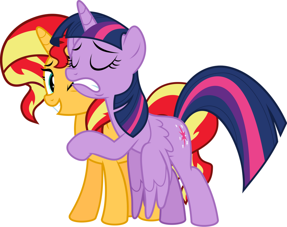 MLP Vector Sunset Shimmer and Twilight Sparkle 2 by MLP Vector Sunset Shimmer and Twilight Sparkle 2 by