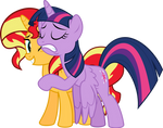 MLP Vector-Sunset Shimmer and Twilight Sparkle #2
